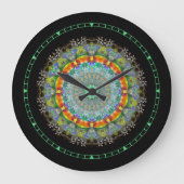 Crystal Mandala Horloge murale (Recto)