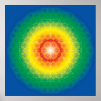 Crystal Mandala Poster