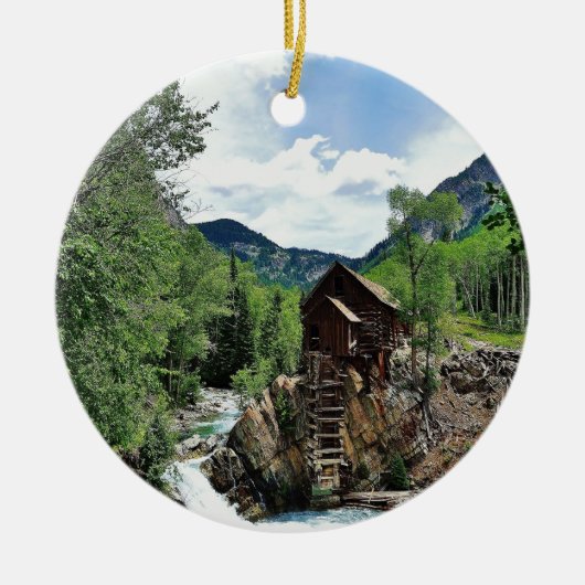 Crystal Mill Colorado Keramisch Ornament (Voorkant)