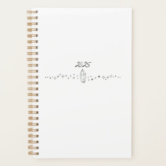 Crystal Minimalist Planner 2025 (Devant)