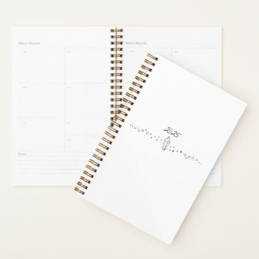 Crystal Minimalist Planner 2025 (Devant avec enveloppe)