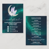 Crystal Moon Galaxy Spell Kit Carte de visite (Devant / Derrière)