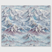 Crystal Mountain Scene Wrapping Papier (Vlak)