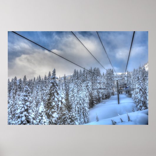 Crystal Mountain Ski Resort bij Mt. Rainier 3 Poster (Voorkant)