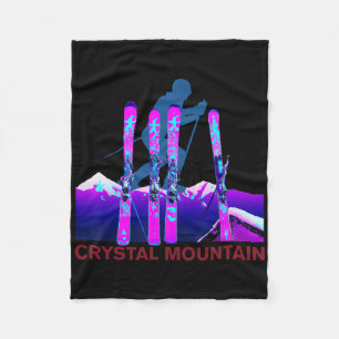 Crystal Mountain Skien, Retro 90s Crystal Mountai Fleece Deken