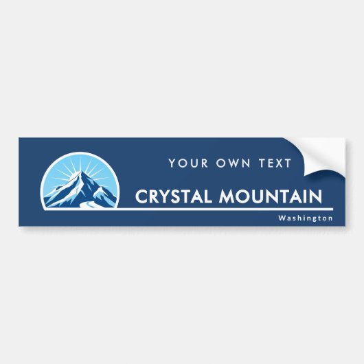 Crystal Mountain Washington ski Bumper Sticker (Devant)