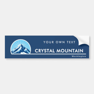 Crystal Mountain Washington ski bumpersticker