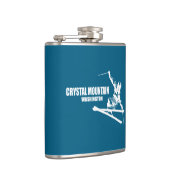 Crystal Mountain Washington Skier Heupfles (Rechts)