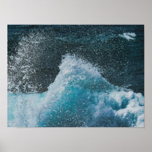 Crystal Ocean Waves Poster