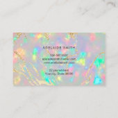 Crystal Opal Stone achtergrond Visitekaartje (Achterkant)