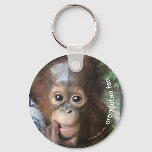 Crystal Orangutan Orphan Save Sleutelhanger (Voorkant)