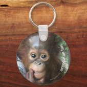 Crystal Orangutan Orphan Save Sleutelhanger (Voorkant)