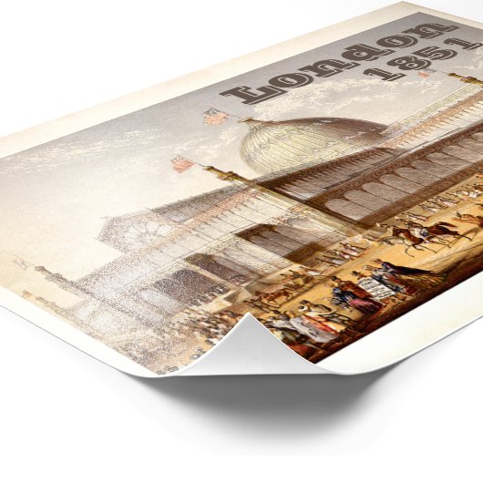 Crystal Palace London World's Fair Foto Afdruk (Hoek)