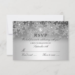 Crystal Pearl Flocon de Neige Argent Hiver RSVP