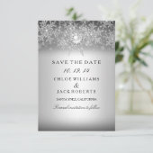 Crystal Pearl Flocon de Neige Argent Save The Date (Debout devant)
