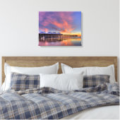 Crystal Pier Sunset Canvas Afdruk (Insitu (Slaapkamer))