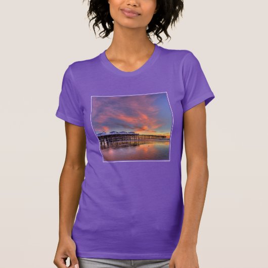 Crystal Pier Sunset T-shirt (Voorkant)