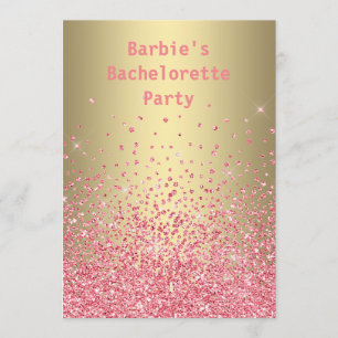CRYSTAL PINK PEACH BACHELORETTE MODERN KAART