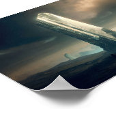 Crystal Planet in de ruimte Poster (Hoek)