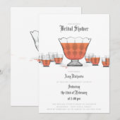 Crystal Punch Bowl Bridal Shower Kaart (Voorkant / Achterkant)