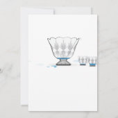 Crystal Punch Bowl Bridal Shower Kaart (Achterkant)
