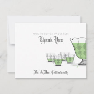 Crystal Punch Bowl Hartelijk dank Bedankkaart