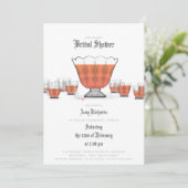 Crystal Punch Bowl Invitation de douche nuptiale (Debout devant)