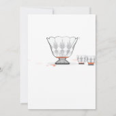 Crystal Punch Bowl Invitation de douche nuptiale (Dos)