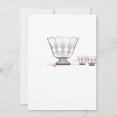 Crystal Punch Bowl Invitation de douche nuptiale (Dos)