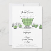Crystal Punch Bowl Invitation de douche nuptiale (Devant)