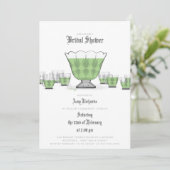 Crystal Punch Bowl Invitation de douche nuptiale (Debout devant)