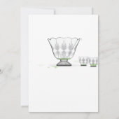 Crystal Punch Bowl Invitation de douche nuptiale (Dos)