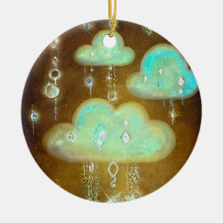 Crystal Rain Clouds Keramisch Ornament