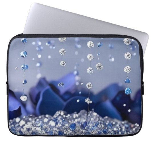 Crystal Rain Electronics Bag Laptop Sleeve (Voorkant)