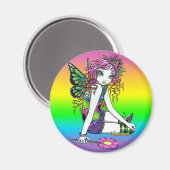 "Crystal" Rainbow Candy Fairy Art Magnet (Recto/Verso)