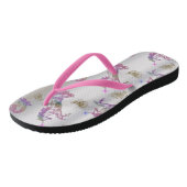 Crystal Rainbow Unicorns Teenslippers (Schuin)