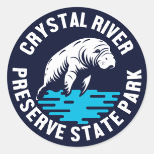 Crystal River Preserve State Park Ronde Sticker