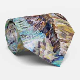 Crystal River Rocky Mountains, Colorado Pattern Stropdas