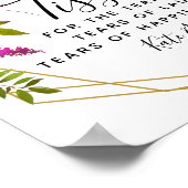 Crystal rozen ceremonie voor bruiloft poster (Hoek)