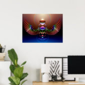 Crystal Scarab van J. Matthew Root Poster (Thuiskantoor)