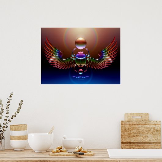Crystal Scarab van J. Matthew Root Poster (Keuken)
