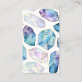 Crystal Shop White en Gold Visitekaartje (Achterkant)