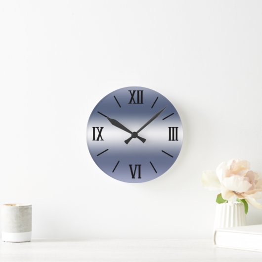 Crystal Silver Wall Clock Ronde Klok (Huis)