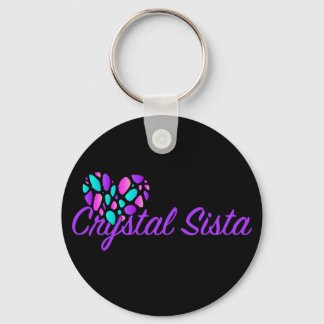 Crystal Sista Sleutelhanger Paars