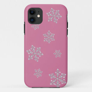 Crystal Sneeuwvlok iPhone 5 Hoesje (roze)