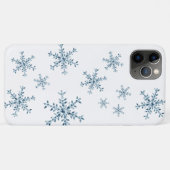 Crystal Sneeuwvlokken witte iPhone Case (Achterkant (horizontaal))