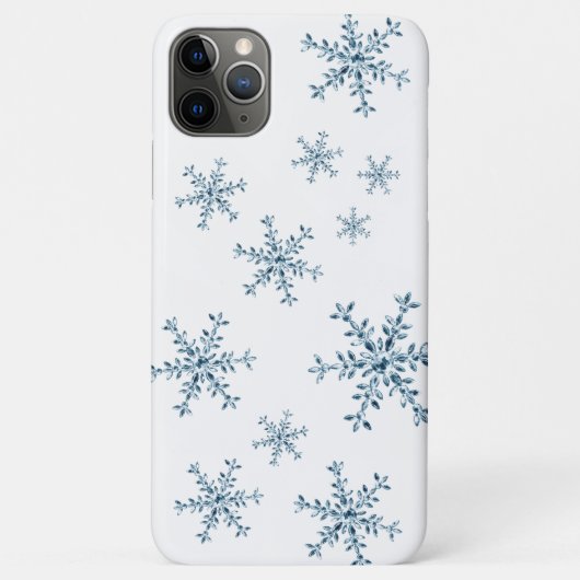 Crystal Sneeuwvlokken witte iPhone Case (Achterkant)
