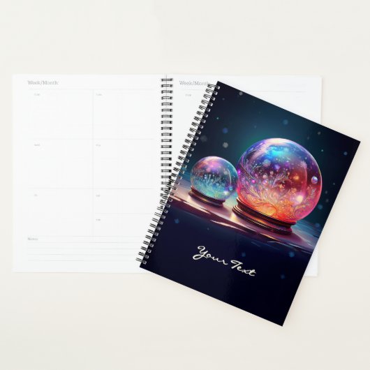 Crystal Snowballs Christmas Holiday Planner (Devant avec enveloppe)