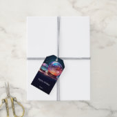 Crystal Snowballs Holiday Gift Tag Cadeaulabel (Met Touw)