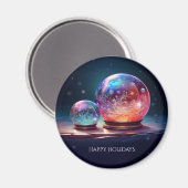 Crystal Snowballs Holiday Magnet (Recto/Verso)